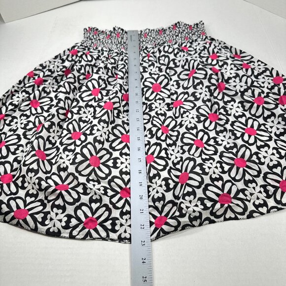 Max Edition Women's Size 2X Skirt Floral White Black Pink Lined Preowned - Picture 10 of 10
